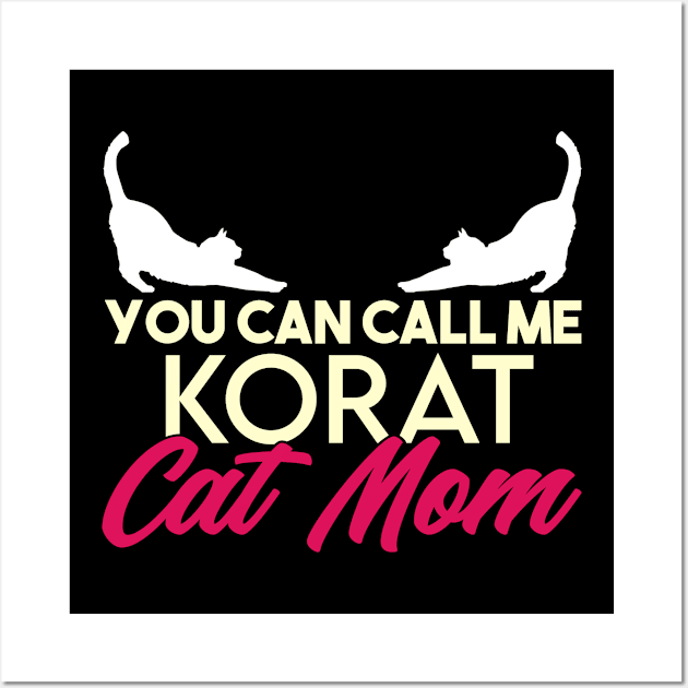 Korat cat mama breed. Perfect present for mother dad friend him or her Wall Art by SerenityByAlex